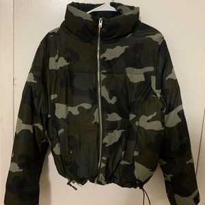 H&M Camo Puffer Jacket